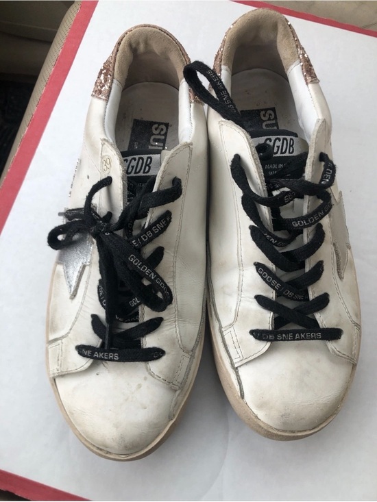 Golden Goose Shoes - Golden Goose Sneakers with Rose Gold Glitter Heel 8,5Us/39Eu
